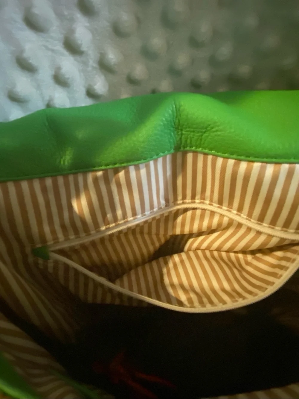 kate spade Green and Tan Woven Convertible Shoulder Bag